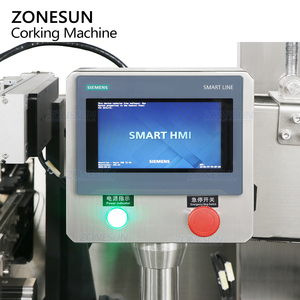 ZONESUN ZS-XG21U Automatic Wine <b>Bottles</b> T Cork Cap Lid Pressing T-shape <b>Stopper</b> Corking Capping Machine With T-bar Feeder - Product Image 2