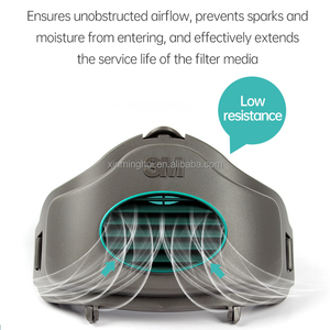 <span class=keywords><strong>Masque</strong></span> respiratoire demi-visage complet en TPE, anti-poussière, jetable et lavable, modèle 1212, fabriqué au Shandong – Vente en gros pour marques - Product Image 2