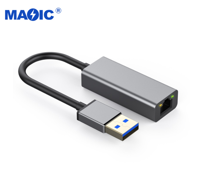 High Quality USB 3.0 to RJ45 Gigabit Ethernet Adapter LAN Network - 10/100/1000 Mbps