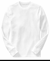T-shirts d'hiver personnalisés pour hommes, col rond, manches longues, coupe classique, décontracté chic, couleur unie, écologique, respirant, séchage rapide, anti-plis