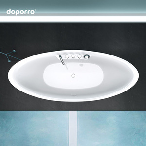 <span class=keywords><strong>Baignoire</strong></span> autoportante Doporro Allemagne pour adulte, usage domestique, <span class=keywords><strong>baignoire</strong></span> double, hôtel, maison d'hôtes, avec jupe complète et robinet, longueur 1,8 m - Product Image 2