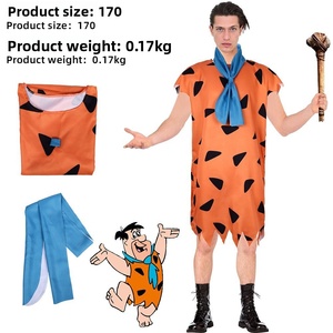 Costume de Caveman pour <span class=keywords><strong>Homme</strong></span> avec Chauve-souris Gonflable et Cravate – Tenue Amusante et <span class=keywords><strong>Simple</strong></span> pour <span class=keywords><strong>Halloween</strong></span> et Cosplay - Product Image 4