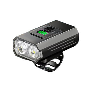 <b>Bicycle</b> Front <b>Light</b> Led Rechargeable IpX4 Aluminum Alloy 6 Modes Adjustable Brightness Cycling Night Riding Lamp - Product Image 2