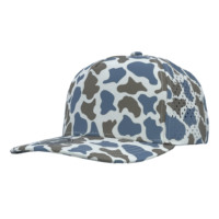 Casquette de baseball personnalisée à 5 panneaux, camouflage neige, patch en caoutchouc, imperméable, découpe laser, trous perforés, broderie à la main, dobby, basse, golf