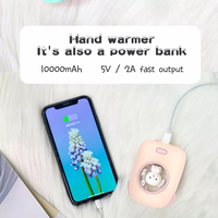 Mini chargeur Portable rose mignon Type C batterie externe 10000 Mah pour téléphone charge rapide