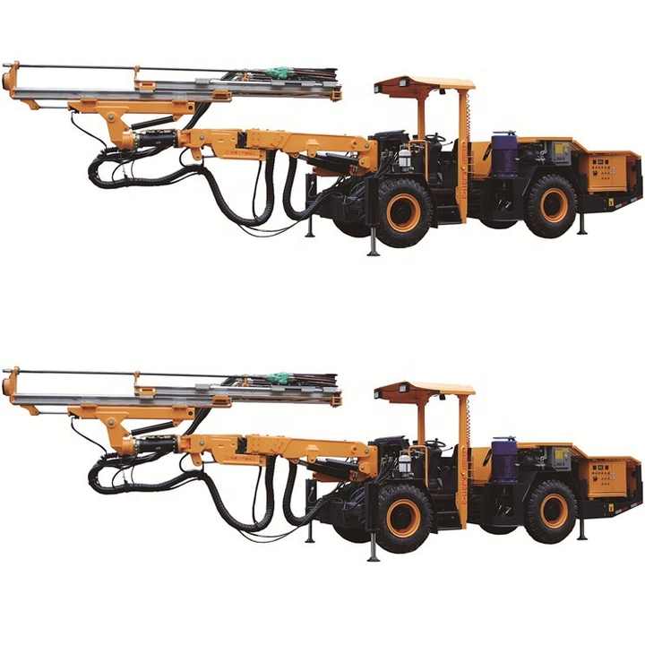 hydraulic underground jumbo drilling machine operational view mining machinery