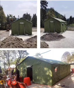 Comodo campo di sicurezza sito di ingegneria costruzione di soccorso in caso di catastrofe tela grande tenda all'aperto - Product Image 5