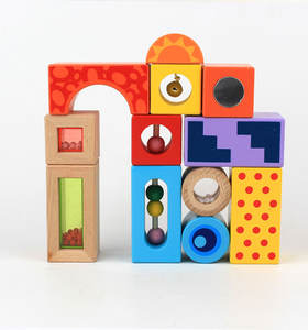 Jouets Montessori JET OEM, blocs de construction sonores, jouets éducatifs, jouets sensoriels d'apprentissage précoce inspirés de Montessori. - Product Image 2