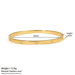 CLIORO <span class=keywords><strong>Bracciale</strong></span> Sottile Minimalista Impermeabile e Resistente al Sudore con 4 Pietre CZ <span class=keywords><strong>per</strong></span> Donne, Regalo di Nozze - Product Image 6