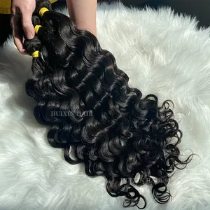wholesale price natural color brazilian Indian 100% raw remy vrigin human hair extension curly deep wave bundle