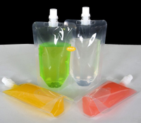 Sachets Doypack en plastique avec bec verseur pour liquides, rechargeables, personnalisables, pour jus