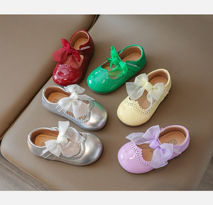 Children's Princess <b>Shoes</b> Flat <b>Shoes</b> Spring and Summer Children's Fashion Bowknot Dress <b>Shoes</b> - Product Image 1