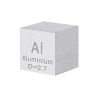 Cube de densité en aluminium de haute précision 10x10x10mm avec impression par découpe