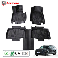 Tapis de sol de voiture en TPE imperméables et résistants à l'usure de la marque Carmero pour Ford Explorer 6 places - 2023-2025
