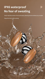 Nuevo diseño BT 5,3 TWS Auriculares inalámbricos de grano de madera Auriculares con sonido estéreo en la oreja con Chipset JL Auriculares Audifon Auricular - Product Image 5