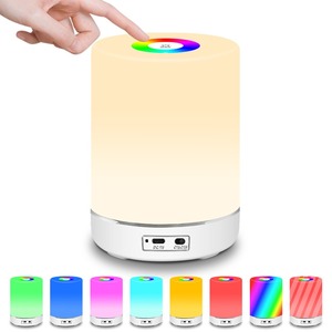 Luz nocturna táctil LED, luz de ayuda para dormir en el dormitorio, mini luz de escritorio, luz nocturna recargable que cambia de color, luz portátil para acampar - Product Image 4