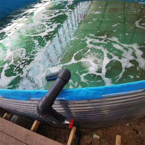 高密度エビ池、高さ1.15メートルの亜鉛メッキ鋼板繁殖池、キャンバス水タンク、新しいタイプの魚池 - Product Image 5