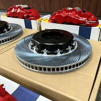 Système de freinage modifié, étriers de frein à 6 pistons avec disques de frein 380/400 mm pour les modèles Honda Civic Fit Jazz, BMW F10 F22 F30 E90 E92