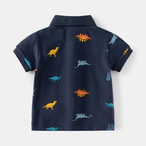 T-Shirt Estiva per Bambini 1-6 Anni, Maglietta in Cotone Traspirante con Cartoni Animati, Polo Casual alla Moda per Ragazzi - Product Image 2