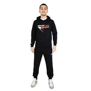 Ducati Men's Trousers DC42MF00 Black Regular Fit Joggers Casual Wear - Product Image 4