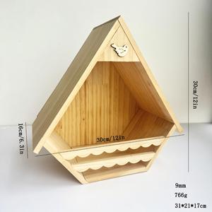 <span class=keywords><strong>Casa</strong></span> de Pájaros de Madera para Exteriores, Nido de Cría para Palomas Medianas, Caja de Hábitat para Pájaros de Jardín, Refugio para Pájaros de Patio Trasero, Jaula para Pájaros - Product Image 6