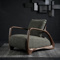 Nouvelle chaise décontractée en noyer noir de style chinois, avec accoudoirs, esthétique Dynastie Ming et Dynastie Song, pour mobilier de maison