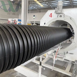 Chất lượng cao Đen <span class=keywords><strong>HDPE</strong></span> đôi tường sóng cống cống ống linh hoạt bền giá thấp chịu áp lực cao - Product Image 2