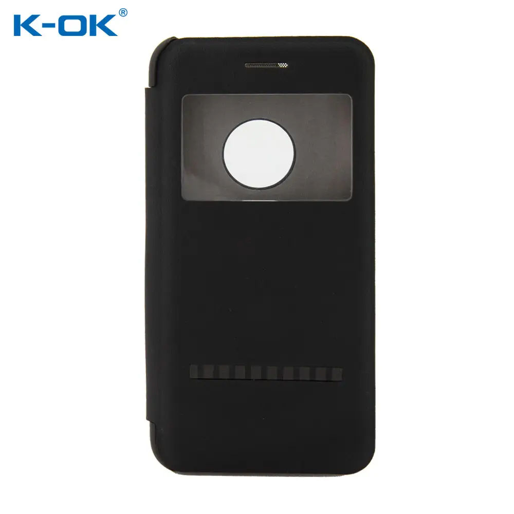 強力な磁気クレジットカード黒フリップソフト本革バック財布電話ケース携帯カバー Iphone