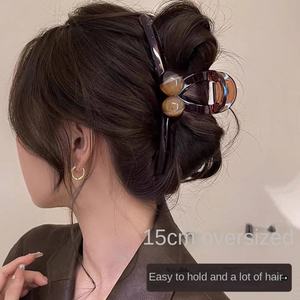 Barrette à cheveux en acrylique rétro Arc <span class=keywords><strong>de</strong></span> Triomphe pour femmes, 13 cm, grande quantité <span class=keywords><strong>de</strong></span> cheveux, design multi-requin, accessoires pour cheveux cadeau - Product Image 4