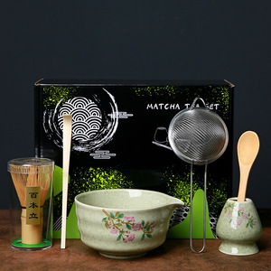 Juego de Matcha Ceremonial Japonés Clásico Geling, Ecológico, de Porcelana, 600 ml, con Batidor de Bambú (Chasen) - Product Image 2