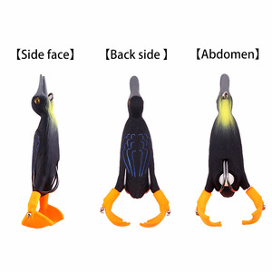เหยื่อปลอม SWORDFISH 10 สี 12 กรัม 3.7 นิ้ว ทำจากวัสดุ ABS เหมือนจริง รูปทรงเป็ด พร้อมครีบใบพัด สำหรับตก<span class=keywords><strong>ปลา</strong></span>ในแม่น้ำ - Product Image 5
