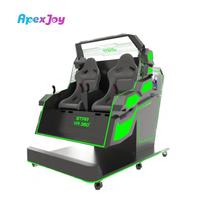 Simulador de Vuelo VR 360 Grados 2026, Silla VR 360 de 2 Asientos, Máquina de Juego Arcade Operada con Monedas para Parque de Atracciones