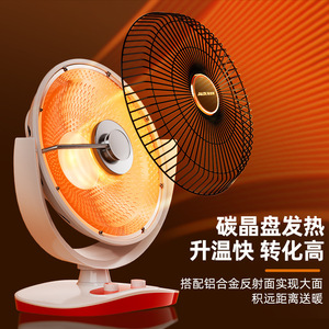 Calentador Eléctrico de Escritorio AUX, Calentamiento Rápido con Halógeno, Funcionamiento Silencioso, Uso en Dormitorios - Product Image 2