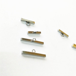 Plat solide en acier inoxydable taille personnalisée cercle <span class=keywords><strong>rond</strong></span> barre mode bijoux à bricoler soi-même Logo gravé OT fermoir à bascule - Product Image 4