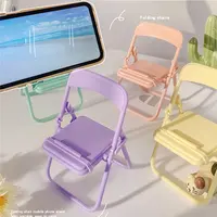 נייד מיני נייד טלפון סטנד שולחני כיסא Stand 4 צבע מתכוונן סטנד מתקפל לכווץ קישוט