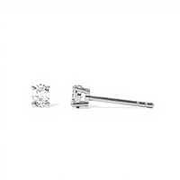 Boucles d'oreilles en or massif 14 carats avec diamants de laboratoire certifiés IGI GIA, clous d'oreilles de mariage, ensemble de bijoux fins et élégants, ovales