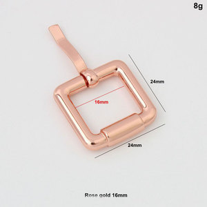 Hebilla de Metal Resistente con Forma de Triángulo G de 26 mm, Correas de 12 mm, Decoración Personalizada con Letras de Marca en Negro Mate de 40 mm - Product Image 5