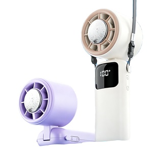 Vortex Portátil de Alta Velocidad de 16 Velocidades ° Ventilador de Cuello Recargable Mini con Compresa de Hielo y 100 Velocidades para el Verano - Product Image 1