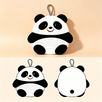 Serviette murale en peluche douce en forme de panda, super absorbante, pour sécher les mains, décoration murale, serviette en peluche mignonne en forme d'animal
