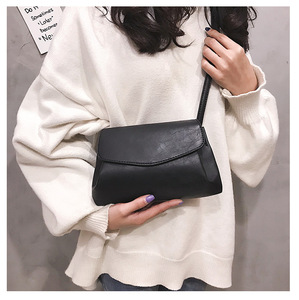 Nouveau Sac à Bandoulière Tendance Printemps/Été 2026, Sac <span class=keywords><strong>Simple</strong></span> pour Femme, Sac Bandoulière Rétro en Cuir Souple Couleur Unie - Product Image 6