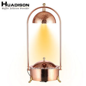 Huadison Hotel Supplies <span class=keywords><strong>Shafing</strong></span> <span class=keywords><strong>Dish</strong></span> Hang Rose Gold Chauffe-plat De lux Buffet à suspendre pour la restauration - Product Image 2