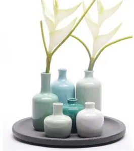 Conception moderne exquise couleur personnalisée fantaisie japonais ikebana vases pour table