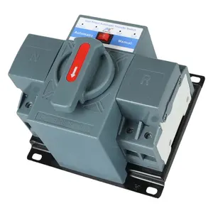 63A 4 P interruptor de transferencia automática de doble potencia interruptor de cambio 4 polos interruptor de cambio automático 4 P 32a 3P proveedor ATSE