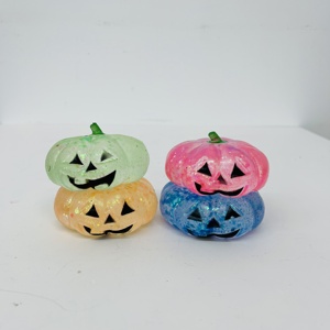Jouet anti-stress en forme de citrouille d'Halloween rempli de maltose, à remontée lente, souple et compressible, pour enfants et adultes, entrepôt USA - Product Image 3