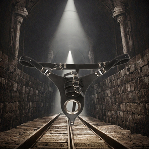 Volwassen SM-toys, leren ondergoed voor mannen met penisharnas, <span class=keywords><strong>cock</strong></span> bondage seksspullen - Product Image 3