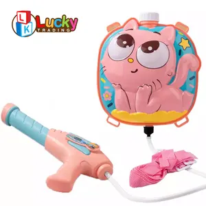 LK Toys New Summer Children's Toy Backpack Water Gun Cute Cartoon Cat Water Gun Best Selling Toy