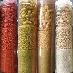 Piedra De Guijarro blanco natural directo de fábrica y decoración de acuario pulida de piedra de Río colorida para villas - Product Image 6