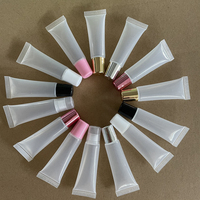 Meibelong — Tubes à lèvres en plastique transparent vide, emballage de Tube souple, plastique PE, vente en gros, 8ml, 10ml, 15ml, 18ml