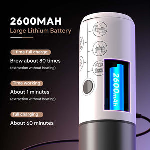 Cafetera Espresso Recargable con Logotipo Personalizado, 2600 mAh, 17 Bares, Autocalentamiento, 2 en 1, Mini Cafetera Espresso - Product Image 4