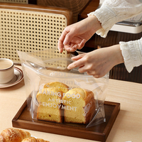 Sacs d'emballage personnalisables en CPP de qualité alimentaire avec fermeture éclair transparente pour pain, lait, aliments pour animaux et produits de pâtisserie